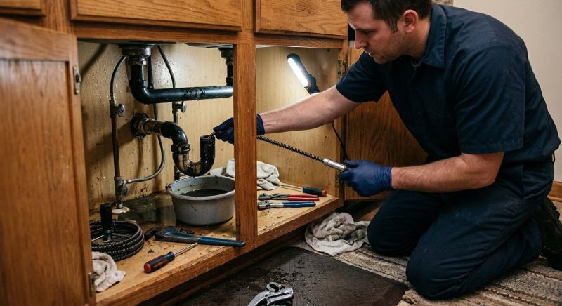 Clogged Drain Repair project example